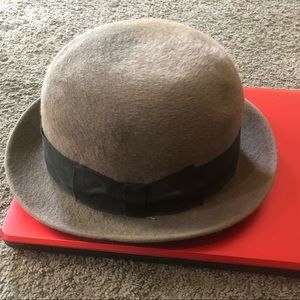Vintage Borsalino Luxury Hat Fedora Gray Rabbit Fur “diamante” twenty five